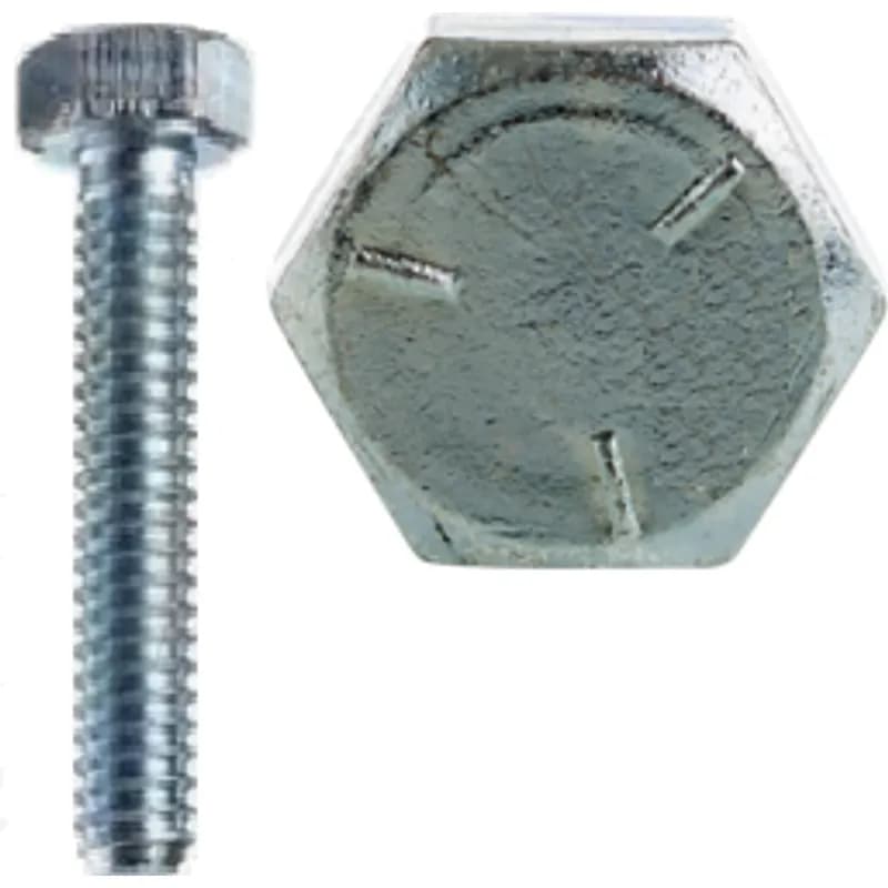 Minerallac Company 55011 - 1/4-20 x 5/8" Hex Head Cap Screw, Grade 5, Fully Threaded, Zinc Plated, Box