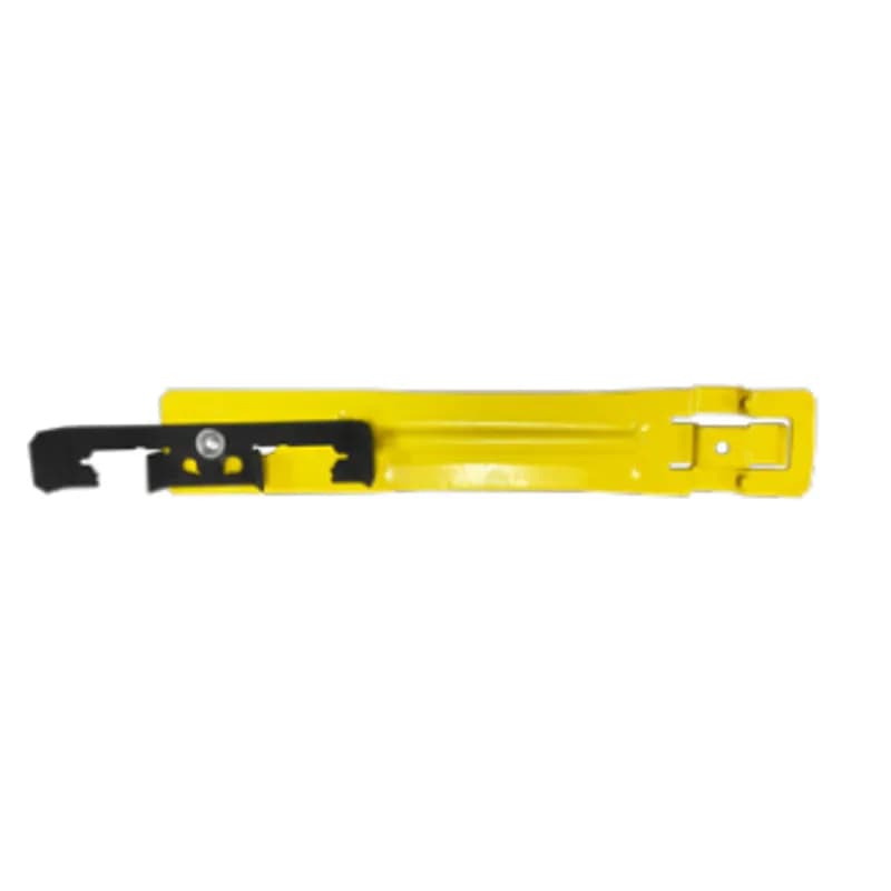 Minerallac Company EDWCAPS - Electrical Drop Wire/Rod Securing Clip, Wire Size: #13 to #8, Spring Steel painted Yellow Multi-Function Clip, Fits 1/8-3/8" Flange and #12 Wire thru 3/8" Rod, #10-24 and 1/4"-20 Thread Impressions, Spring Steel