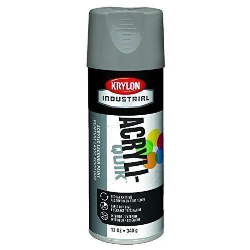 Minerallac Company 37494 - Krylon® Industrial Acryli-Quik™ Acylic Lacquer Paint, Smoke Gray, 16 oz. Can, 12 oz. Net Wt. / 6 per Case