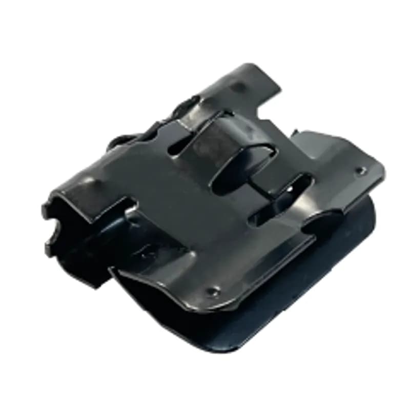 Minerallac Company BRFC - Hammer-On Bridle Ring Flange Clamp, Supports 1/4-20 & 10-24 Bridle Rings from 1/8 - 1/2 in. Flange, Fits 1/4 in. and No. 10 Wire Drive Rings and Plain Bridle Rings, Spring Steel, Black