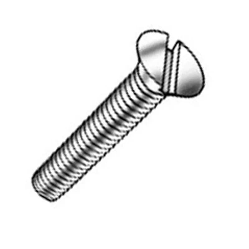 Minerallac Company 51040 - 5/16-18 x 2-1/2" Machine Screws, Flat Head, Slotted, Zinc Plated, Box
