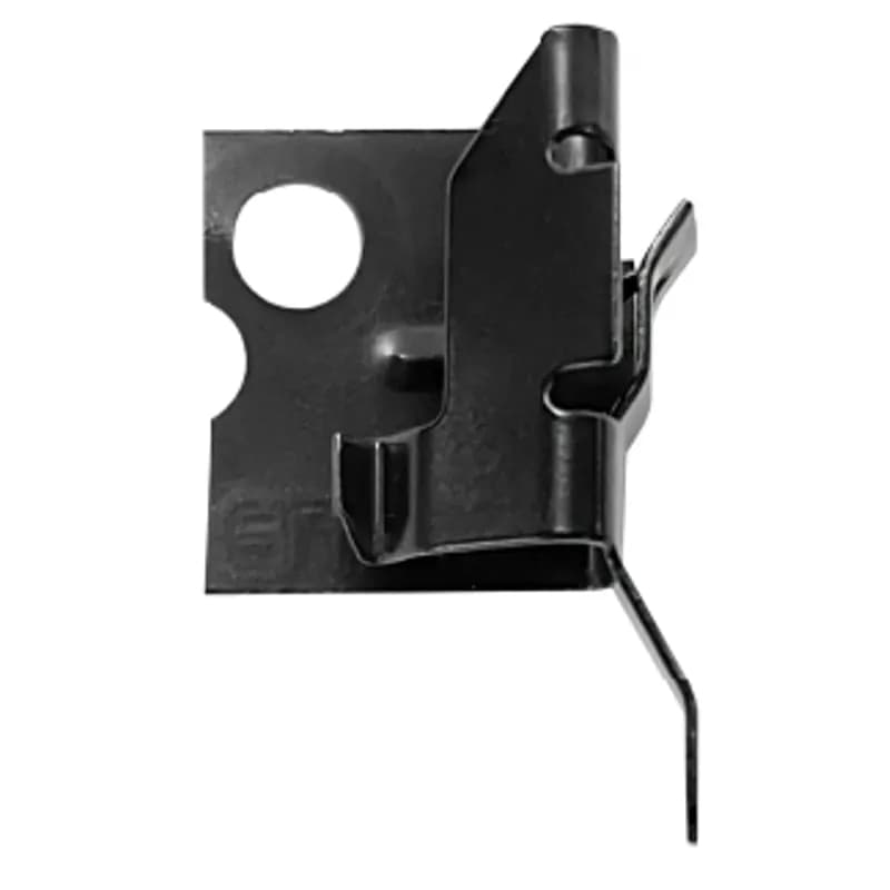 Minerallac Company MCAC1 - 14-2 thru 10-3 MC/AC Support Clip for Wood or Metral Studs, Single Run, Hammer On up to 1/16" Flange, 1/4" Mounting Hole on back, 3/16" Mounting Holes on side, Spring Steel, Black