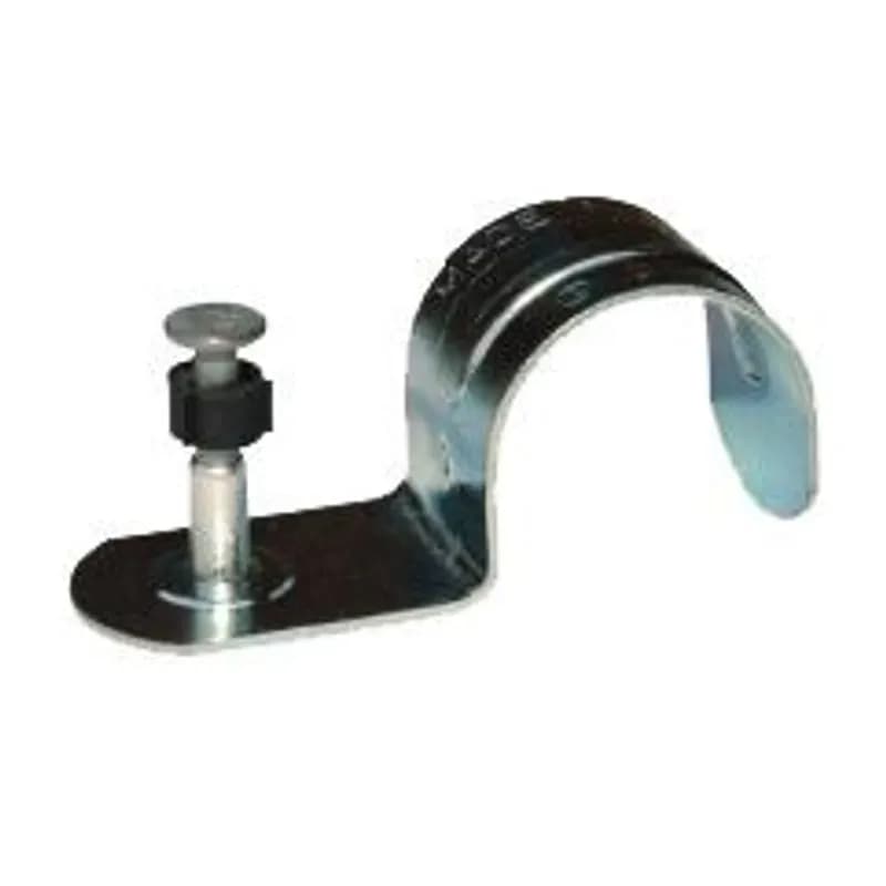 Minerallac Company 67922GS - 3/4in. EMT One-Hole Strap with 3/4in. plated pin. Use with Gas Actuated Tool T4SS. Zinc