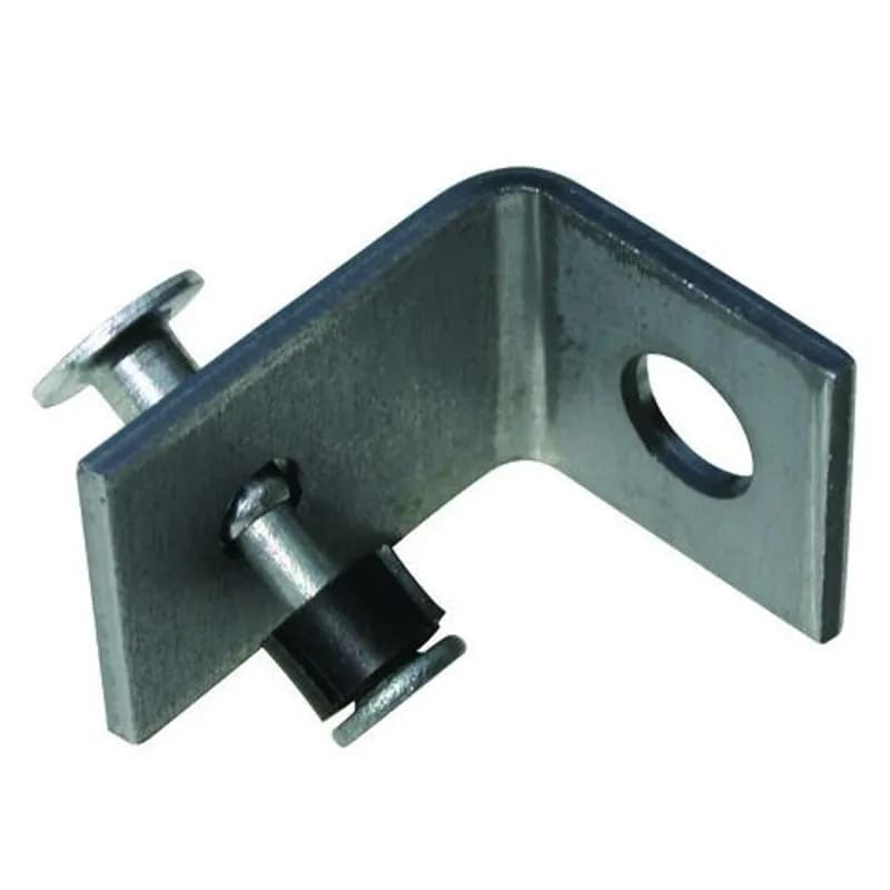 Minerallac Company 67932GS - 3/4in. Angle Bracket with 3/4in. plated pin. 5/16in. Fastening Hole. Use with Gas Actuated Tool T4SS. Zinc