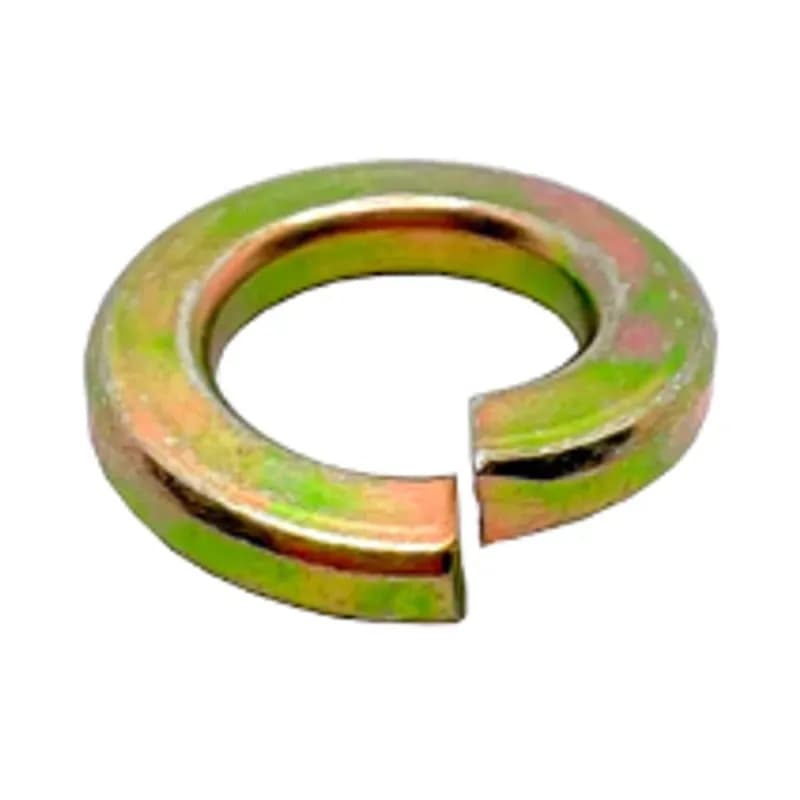 Minerallac Company 40536J - 7/16" Split Lock Washers, Medium, Yellow Zinc CR+6, Thru-Hardened For Grade 5 and Grade 8 applications, Jar