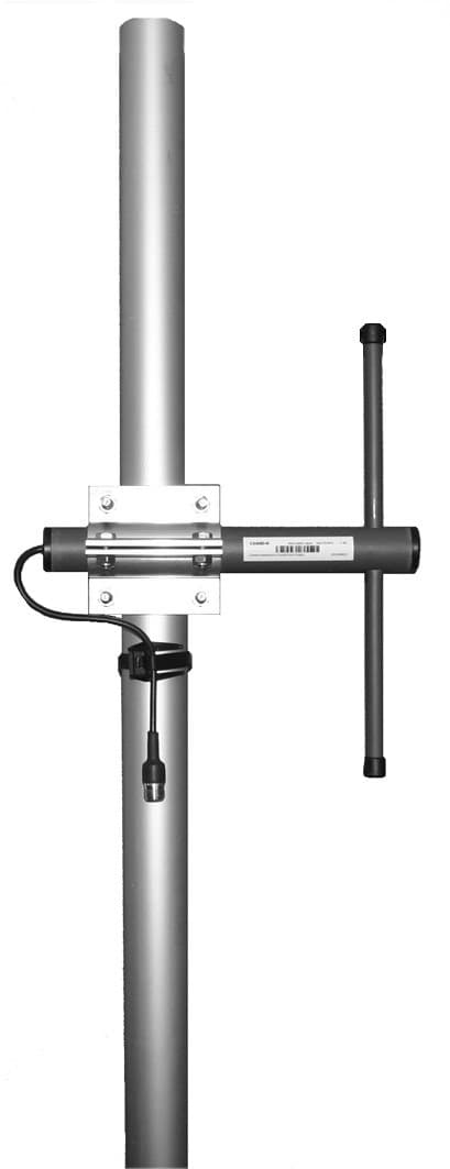CompleTech CA420D - offset pattern dipole - Frequency range: 405-440 MHz - Gain: 5 dBi - Polarization: vertical/horizontal - Connector: N-/ TNC-/ 7/16-female - VSWR: <1.5 - Radome: ABS/FG PU foam - Radiator material: copper - Mounting: 35-60 mm diameter pole - Wind load: 33 N
