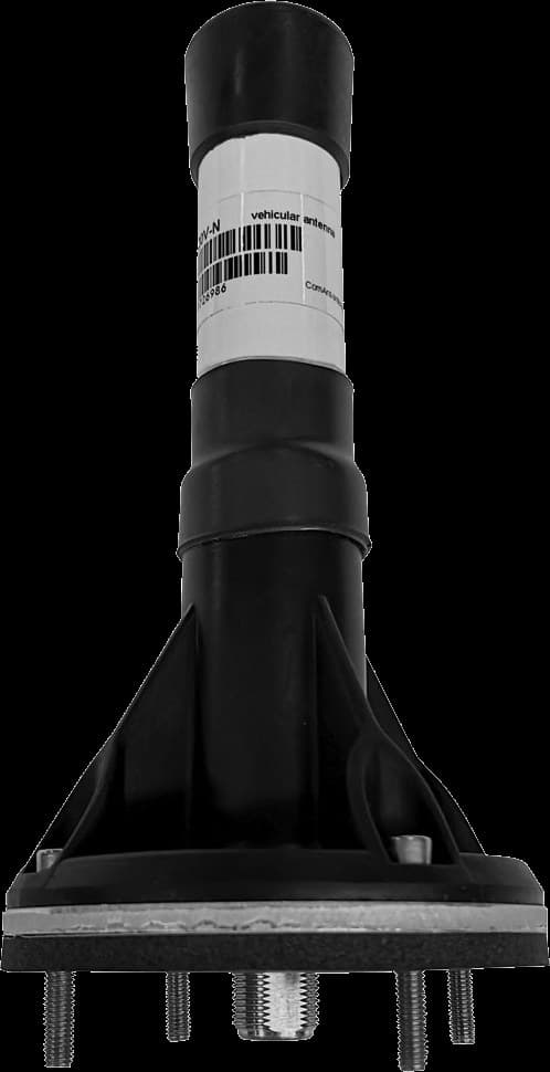 CompleTech CA420V - vehicular antenna - Frequency range: 405-440 MHz - Gain: 2 dBi - Polarization: vertical - Connector: N-female - VSWR: <1.5 - Radome: FG PU foam - Radiator material: copper - Mounting: 4 pcs M5*20 mm diameter pole - Wind load: 13 N