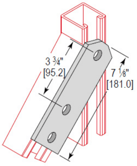 Minerallac Company SWP3HEG - A 3 hole swivel plate with a zinc plated finish. The sheet identifies it as catalog number SWP3HEG. No additional dimensional or material details are printed on the sheet.