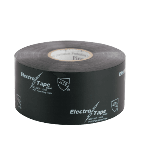 Minerallac Company 94434 - This is a pipe wrap tape for industrial identification, color coding, and pipe wrapping purposes. It is made of polyvinyl chloride (PVC) tape with a rubber-based, pressure-sensitive adhesive system. The tape is black, 2 inches wide, 100 feet long, and 10 mil thick. It is anti-corrosive and moisture resistant, and is designed to protect external pipe surfaces from corrosion.