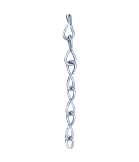 Minerallac Company 72013 - #12 jack chain (Tenso Chain) supplied in a 100 ft box. It is made of steel with a zinc plated finish, and the sheet also lists low carbon steel with a bright galvanized finish. The chain has a diameter of 0.105 in, an inside link length of 0.89 in, and a working load limit of 29.