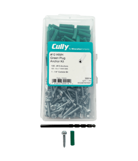 #10 HWH GREEN PLUG ANCHOR KIT