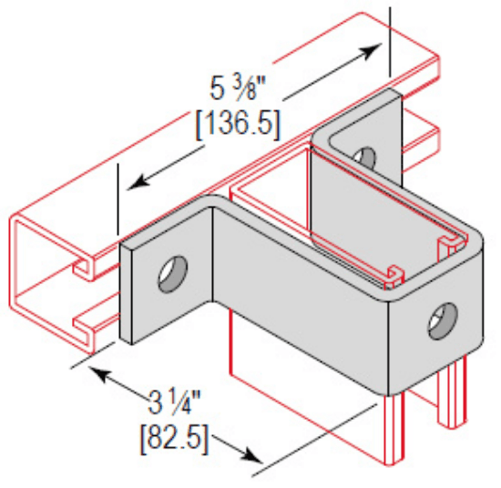 A 5/16-18 x 3-1/2 HHTB fastener made of 316 stainless steel. The sheet also identifies it as a Ufitting Cross 3 Hole 3-1/4, Zinc Plated. It is a miscellaneous hardware item from Minerallac.
