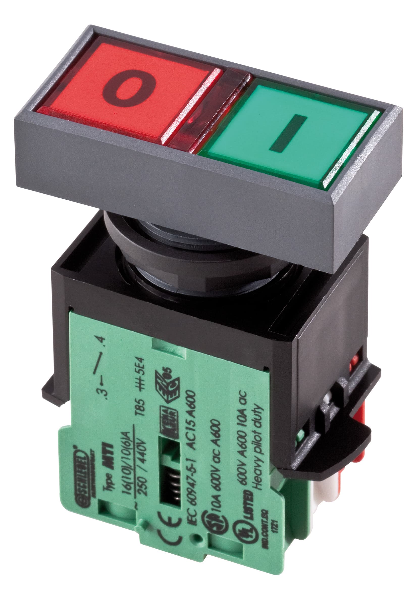 : MomentaryContact Type: Screw Connection Bezel Color: CharcoalTravel: 6 mm Panel Cutout: � 22.3 mm Shape: RectangularIllumination: Yes Lambholder: BA9s Labeling Option: Yes