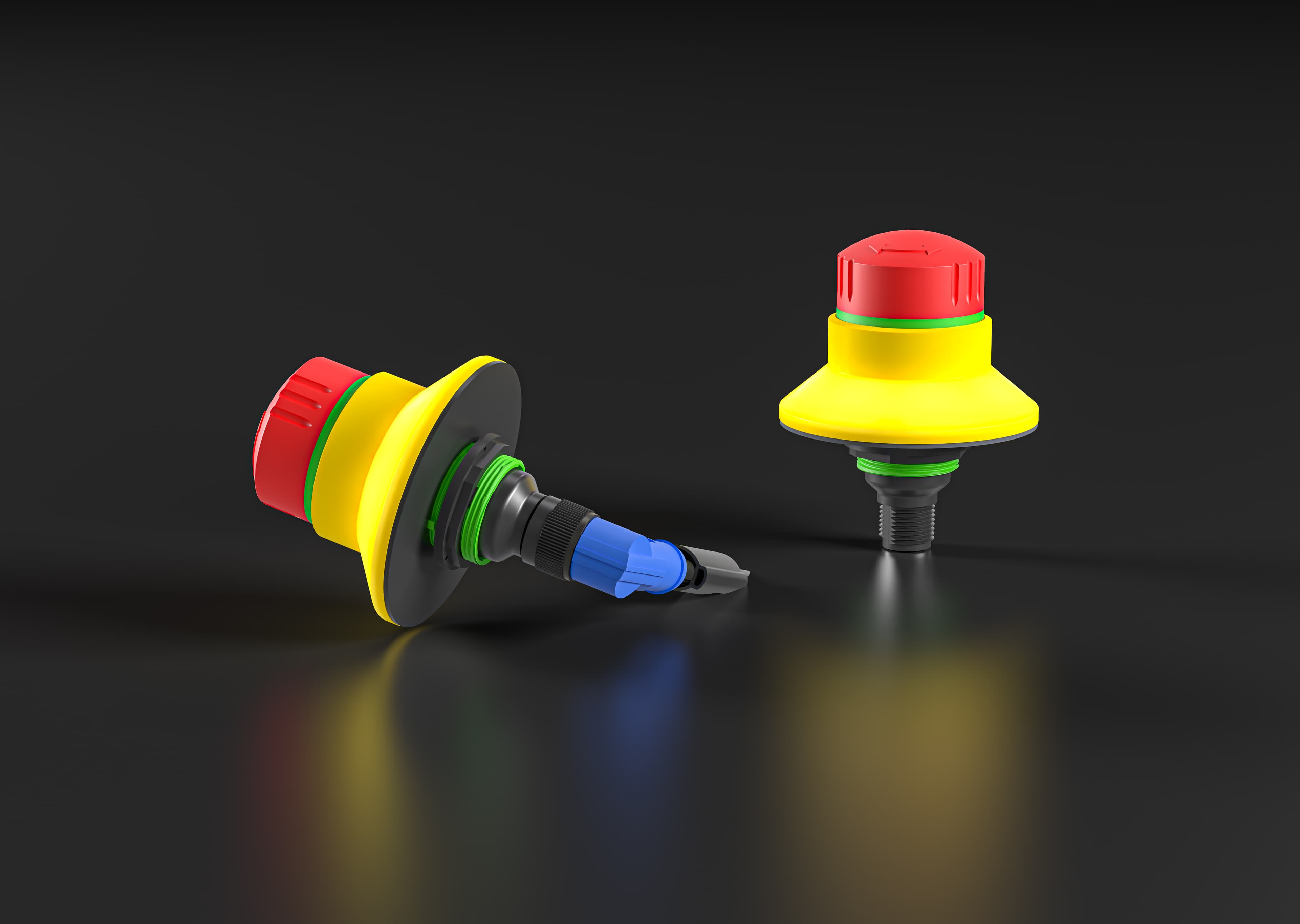 Schlegel Elektrokontakt QRBLUVOOI_C1190 - Contact Equipment: 2 x NC + 1 x NO Panel Cutout: � 22.3 mm Shape: RoundContact Type: 5-Pole M12 Connector (Integrated) A Coded Aida Contact Material: AgNiFoolproof: Yes Release: twist right or left Antilock Protection: yesIllumination: Yes Labeling Option: No