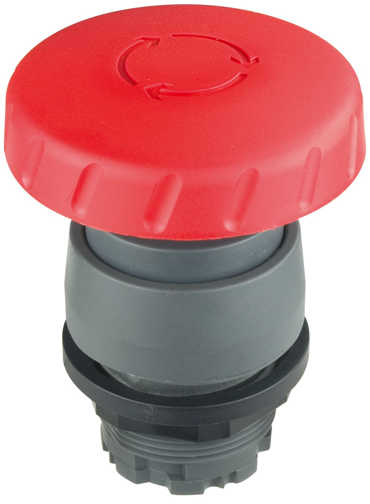 Travel Distance: 6 mmSwitching Function: MaintainedBezel Color: Grey Color Actuator: RedRelease: Twist Shape: Round