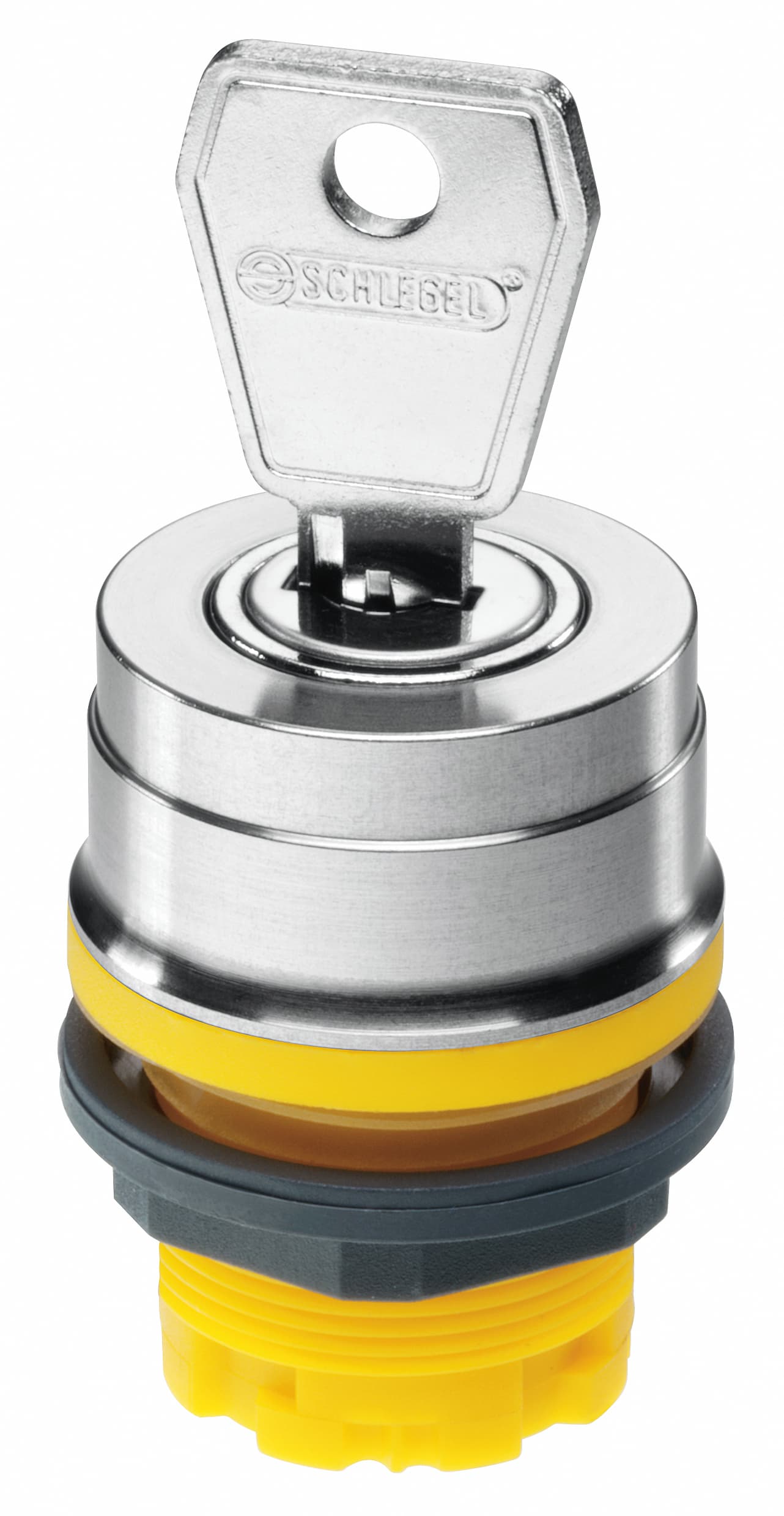 Schlegel Elektrokontakt RVASSA18E_GB - Switching Function: Maintained Direction-Angle: 2 x 90� DegreesPanel Cutout: � 22.3 mm Shape: RoundIllumination: No Labeling Option: NoBezel Color: Stainless Steel Polished