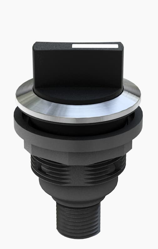 Switching Function: Maintained Direction-Angle: 2 x 60� DegreesPanel Cutout: � 22.3 mm Shape: RoundIllumination: No Labeling Option: NoContact Type: 4-Pole M12 Connector (Integrated) A Coded Contact Equipment: 2 x NO