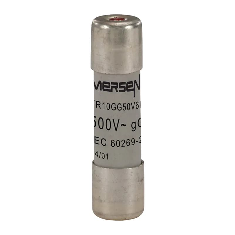 Cylindrical fuse-link gG Size 10x38 IEC 500VAC 6A With Visual Indicator