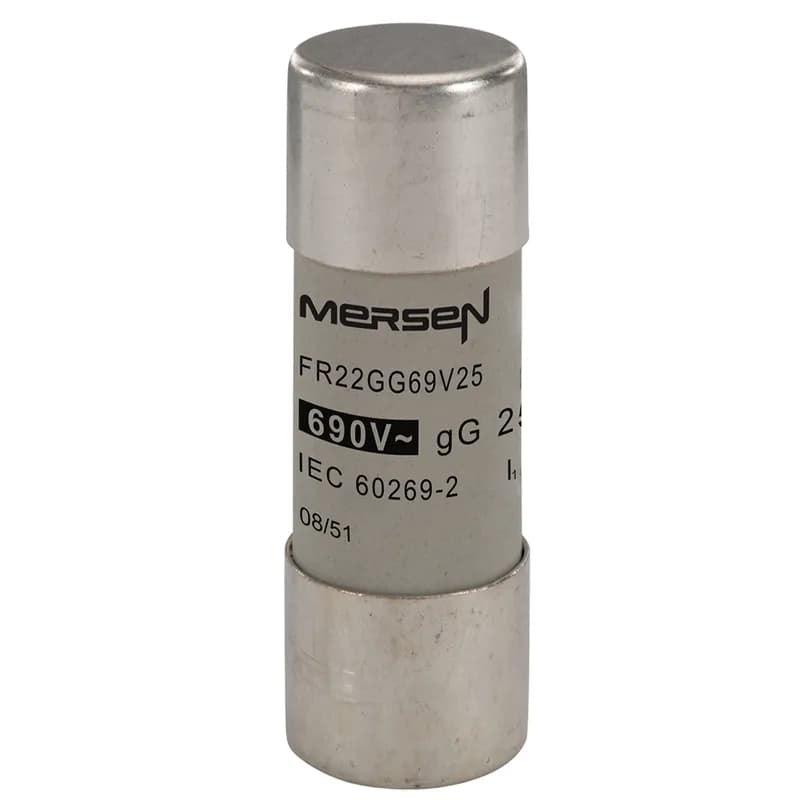 Cylindrical fuse-link gG Size 22x58 IEC 690VAC 25A