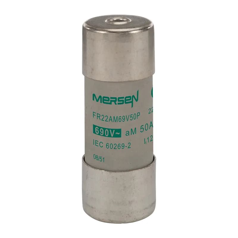 Cylindrical fuse-link aM Size 22x58 IEC 690VAC 50A With Striker