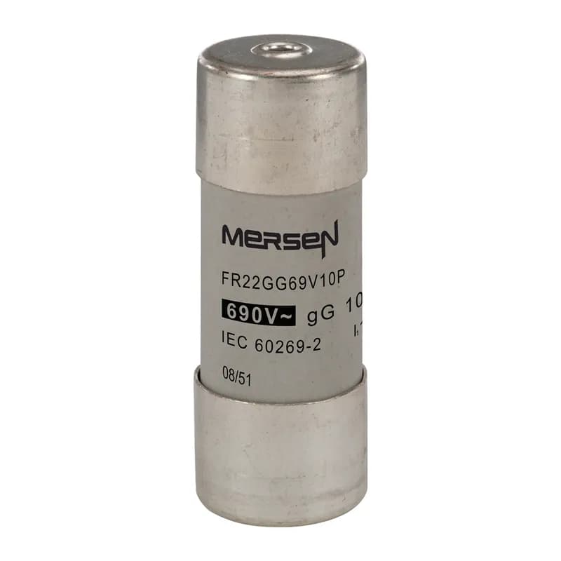Mersen W217691 - Cylindrical fuse-link gG Size 22x58 IEC 690VAC 10A With Striker