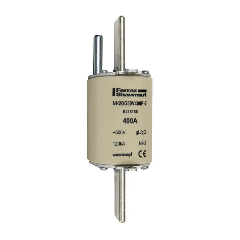 DIN NH Standard fuse-link gG Size NH2 500VAC 400A live tags Striker Body width 2.20in
