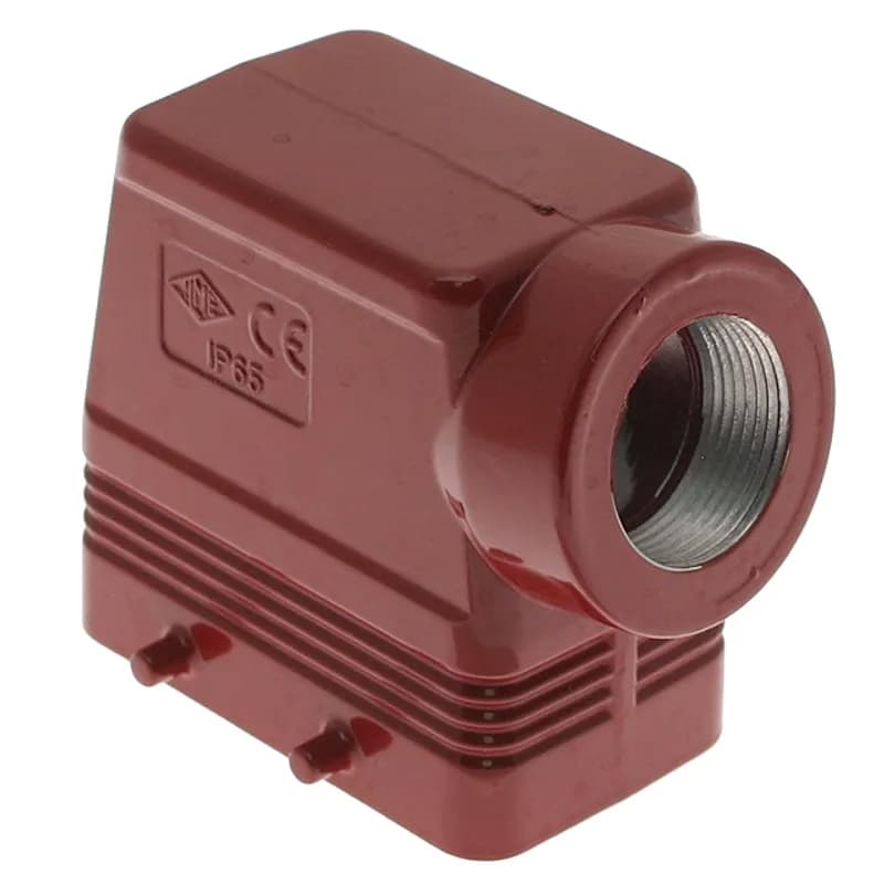 High-Temp, Rectangular Hood, size 57.27, 4 Pegs, Side PG21 cable entry, High Construction