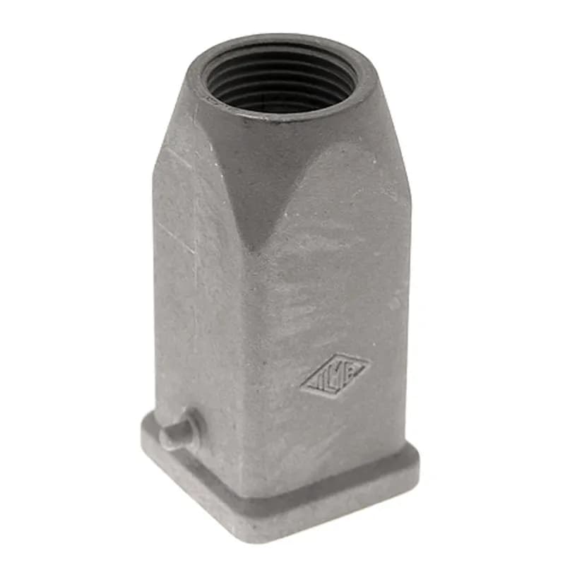 EMC, Rectangular Hood, size 21.21, 2 Pegs, Side PG11 cable entry