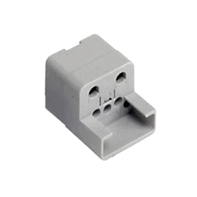 Standard, CXL series, Plug Insert for Hoods, 6 pin, 10 amp, Crimp, For fiber optic, Contacts not included