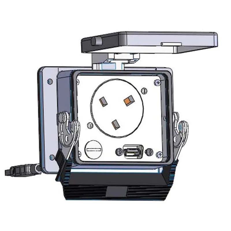 Panel Interface Connector with United Kingdom outlet, USB-10, in a 32 housing