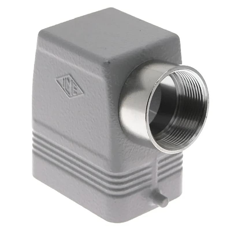 Standard, Rectangular Hood, size 44.27, 2 Pegs, Side M32 cable entry, High Construction