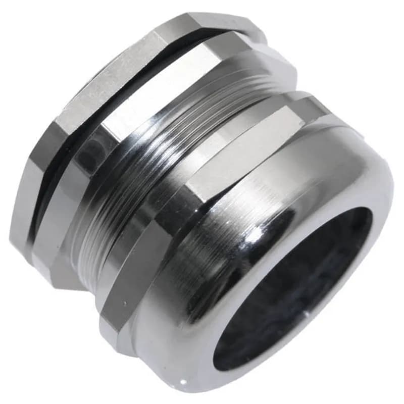 Mencom Corporation MCG-48RL - PG48, Metal Gland, Long, Nickel Plated Brass, 1.14 - 1.37