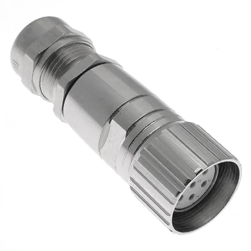 MCV, M23, Field Wireable, 7 Pole, Male Straight, Crimp, 20A, 6-9mm, Crimp pins sold separately