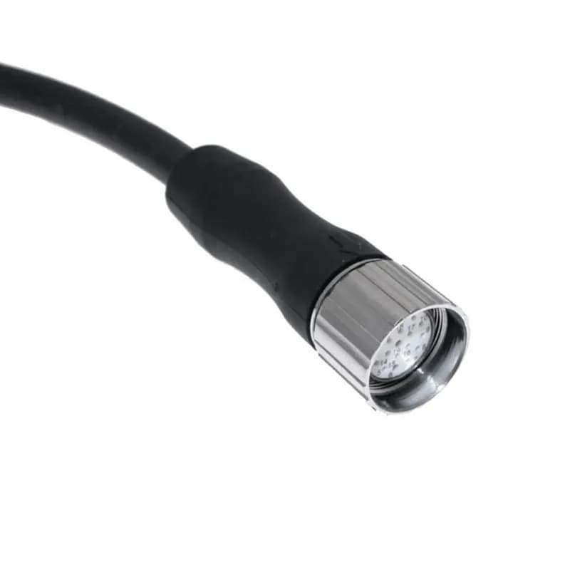 MCV, M23, Hi-Flex, Cordset, 19 Pole, Female Straight, 10M, 10/1A or 9/2A, TPE, Black