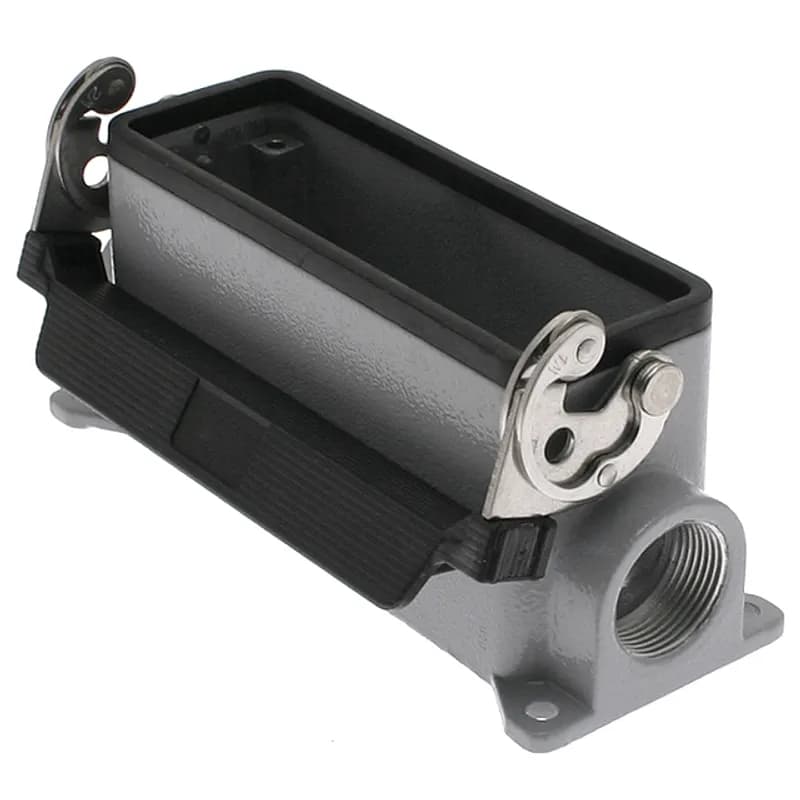 Mencom Corporation MHP-24L25 - Standard, Rectangular Base, Single Latch, Surface mount, size 104.27, Side M25 cable entry