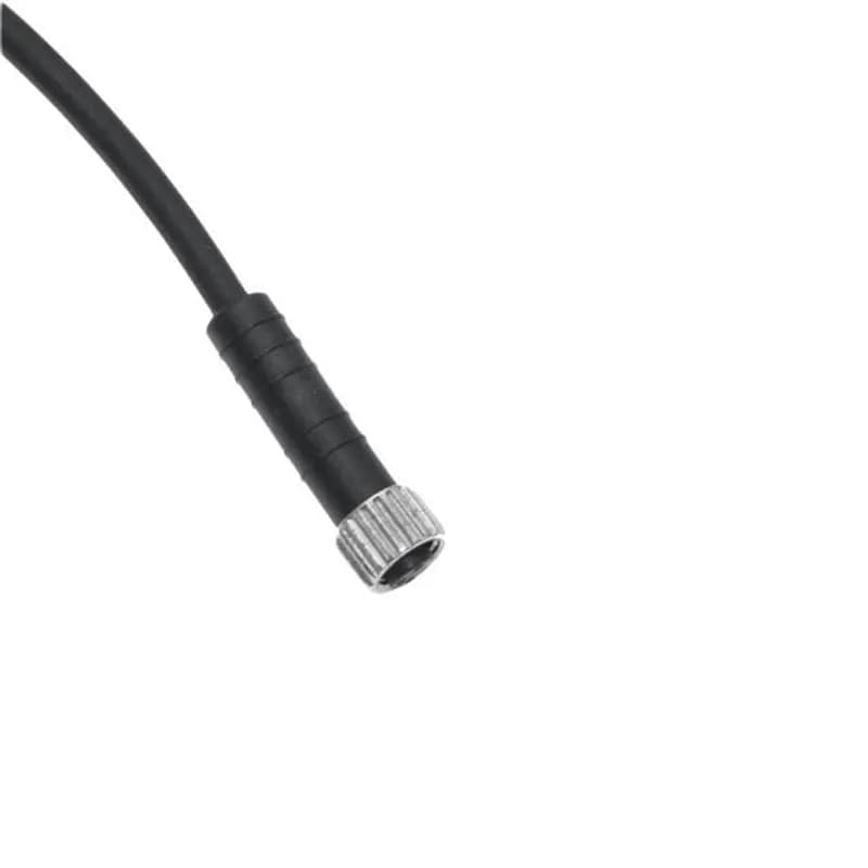 NAN, Cordset, 3 Pole, Female Straight, 2 Meters, 3A, Black, PVC, Nickel Plated Brass