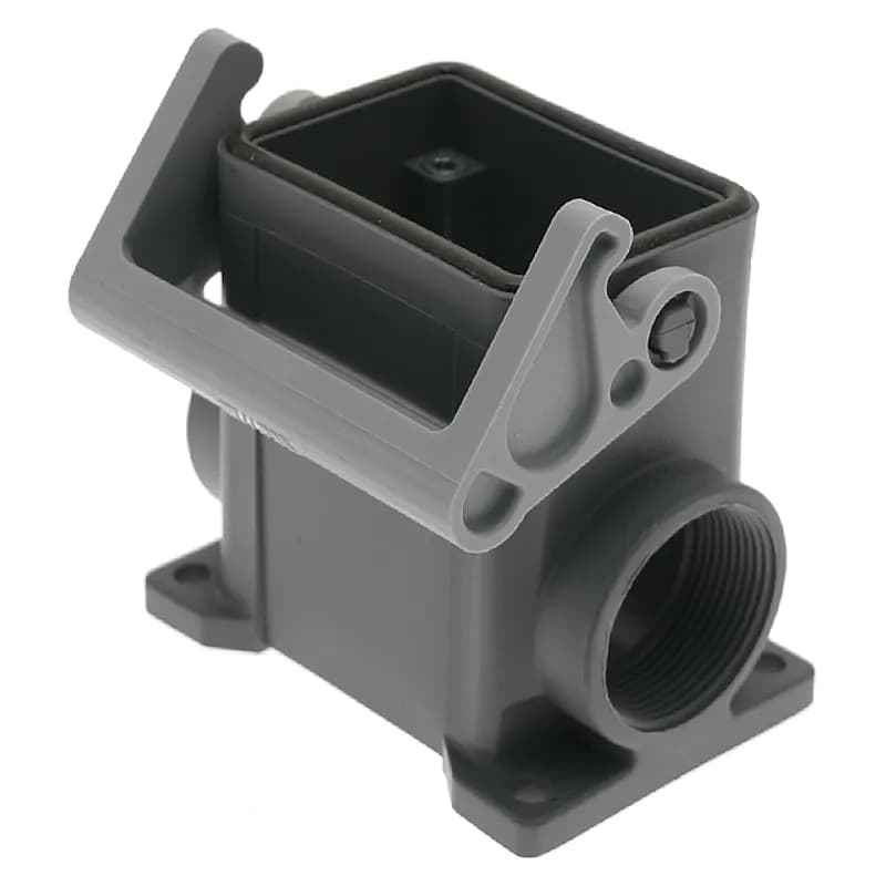 Plastic, T Series, Rectangular Base, Single Latch, Surface mount, size 44.27, Side M32 cable entry