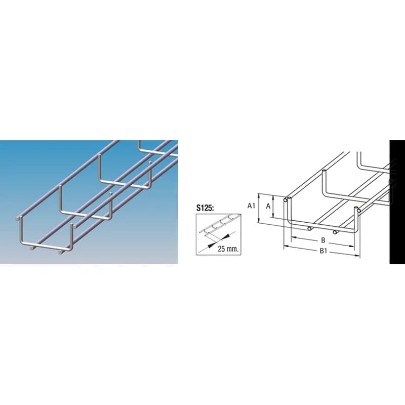 Siltec S126 - Cable Tray, 4mm