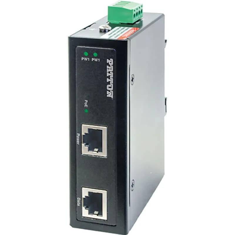 Patton Electronics CL141E/BT90/24 - Industrial Gigabit 90W (802.3BT) PoE Injector; 24-56VDC input