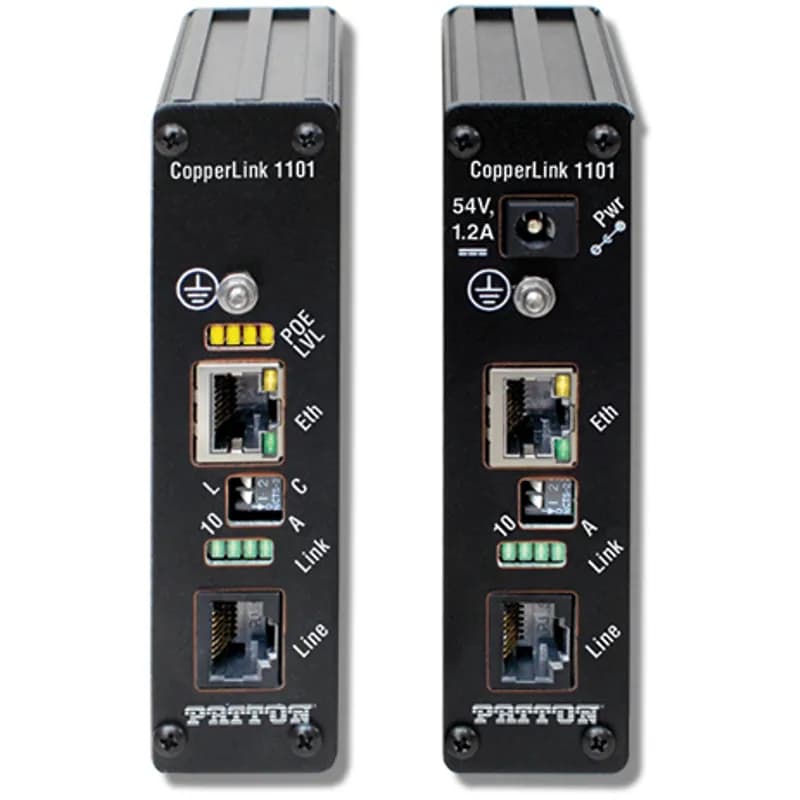 Industrial CopperLink PoE Line Power Local Extender; 1x 10/100; RJ45 Line; 100-240VAC