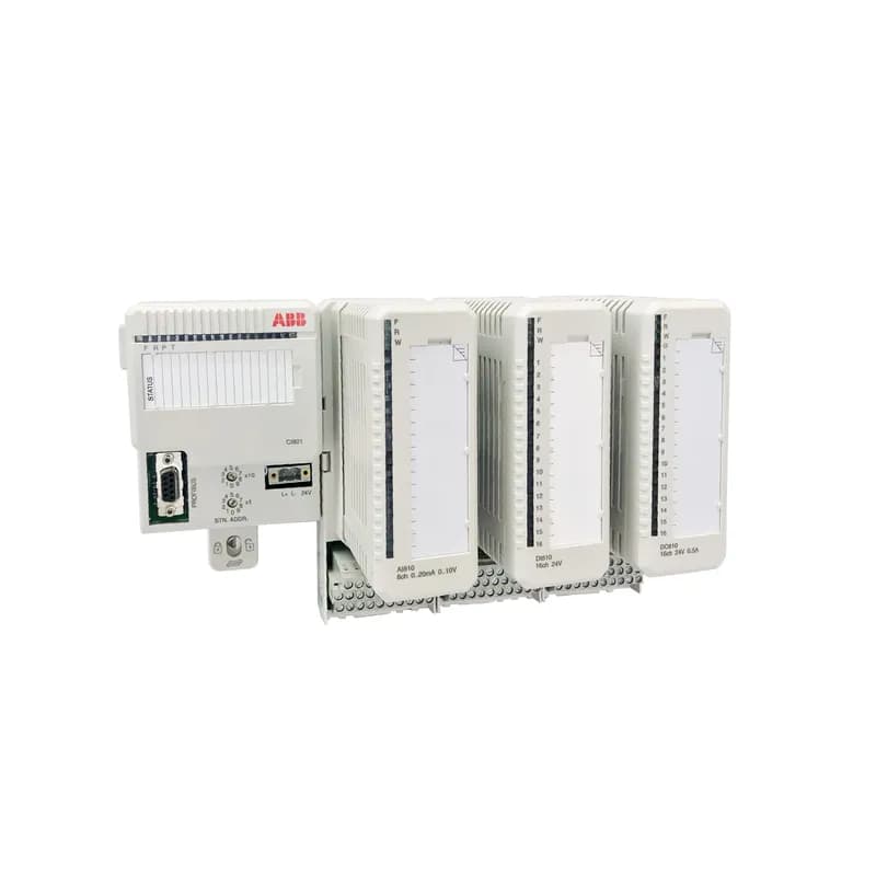 ABB - Process Automation S800 - A comprehensive, distributed and modular process I/O system that communicates with Freelance controllers via PROFIBUS.