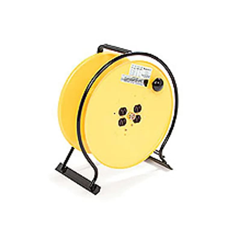 Woodhead 910D123 - Woodhead® Super-Safeway™ Heavy Duty Hand Wind Reel with 12/3 SOW, 30.48m (100.0' ) Cord Length and (4) NEMA 5-15 Receptacles