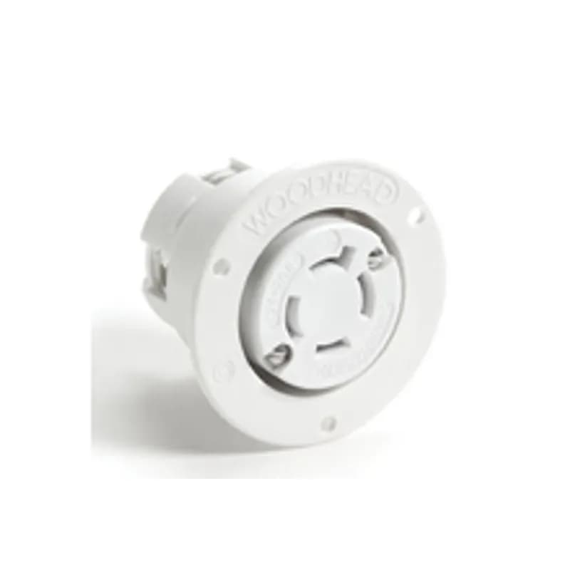 Safeway® Flanged Receptacle with Locking Blade, 3 Pole/4 Wire, NEMA L16-20, 3ø 480V
