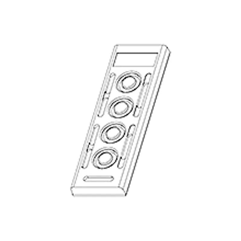 Woodhead 00-3073 - Four Button Replacement Cover for 4024 Super-Safeway(tm) Button Pendant Enclosure