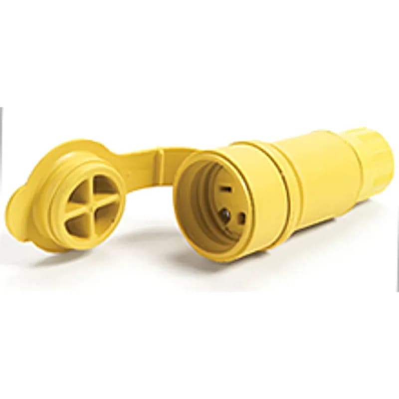 Watertite Extreme Connector with Locking Blade, 2 Pole/3 Wire, NEMA L6-15, 250V, Cord Grip Body Size F2, Silicone Husk