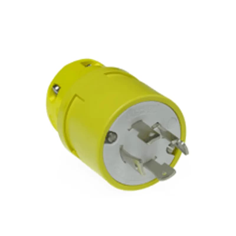 Super-Safeway® Plug with Locking Blade, 3 Pole/4 Wire, NEMA L15-30, 3ø 250V