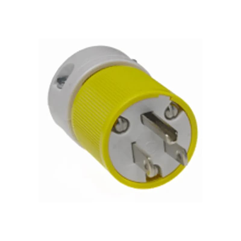 Safeway® Plug, 2 Pole/3 Wire, NEMA 5-15, 125V, Yellow