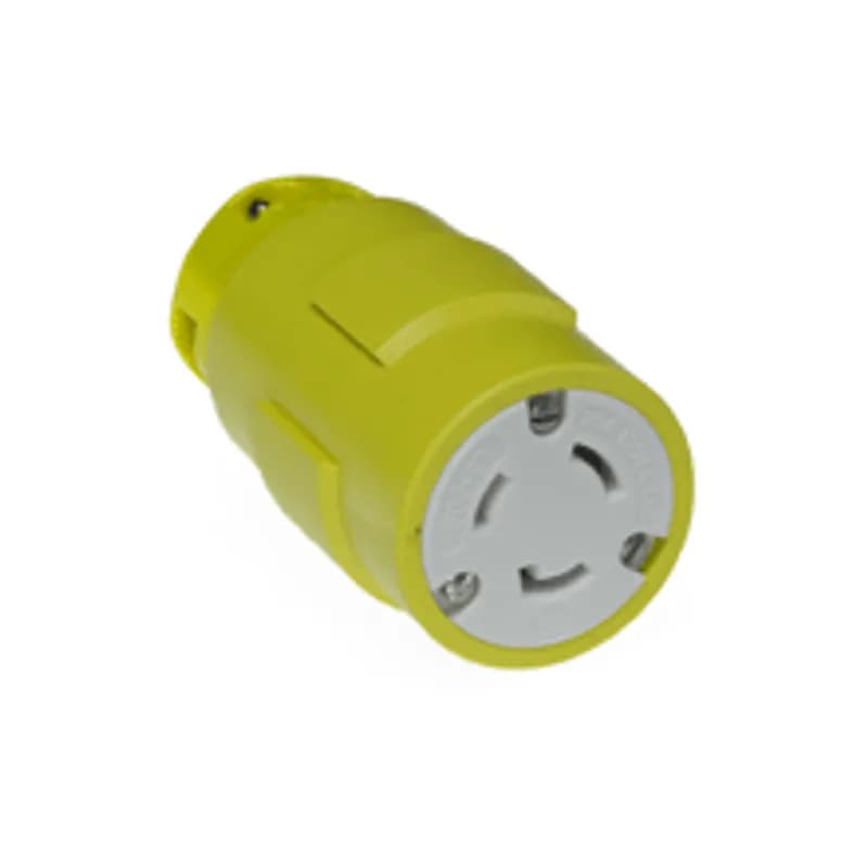 Super-Safeway® Connector with Locking Blade, 2 Pole/3 Wire, NEMA L5-20, 125V
