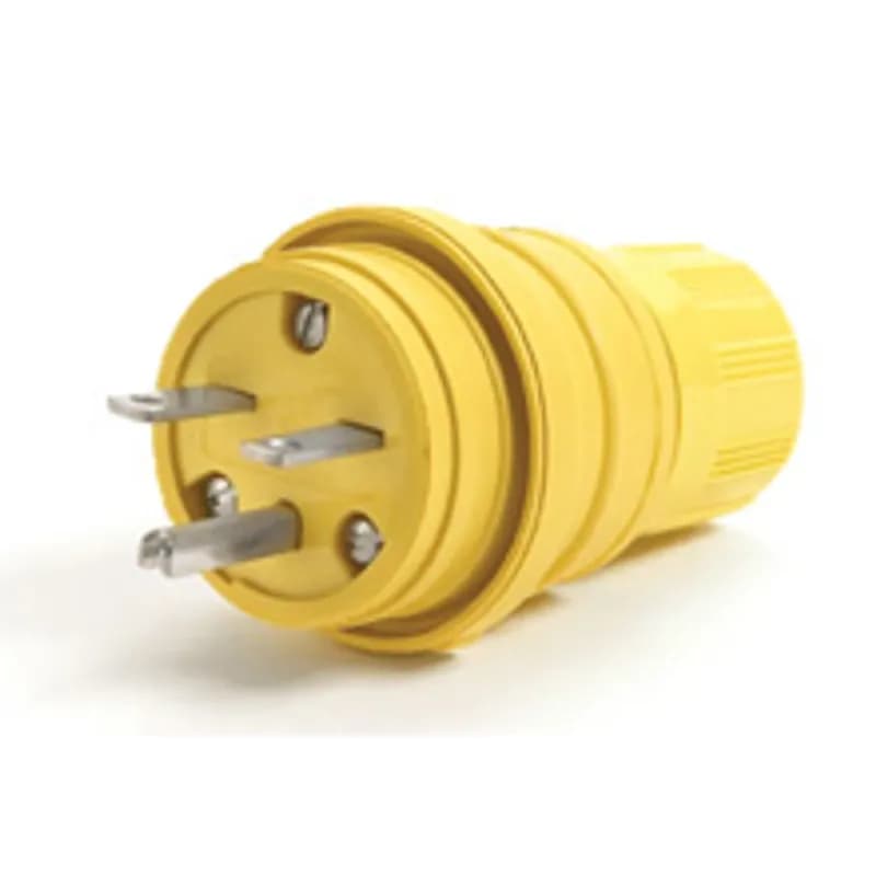 Woodhead 14W49 - Watertite Extreme Plug, 2 Pole/3 Wire, NEMA 6-15, 250V, Cord Grip Body Size F2, Silicone Husk