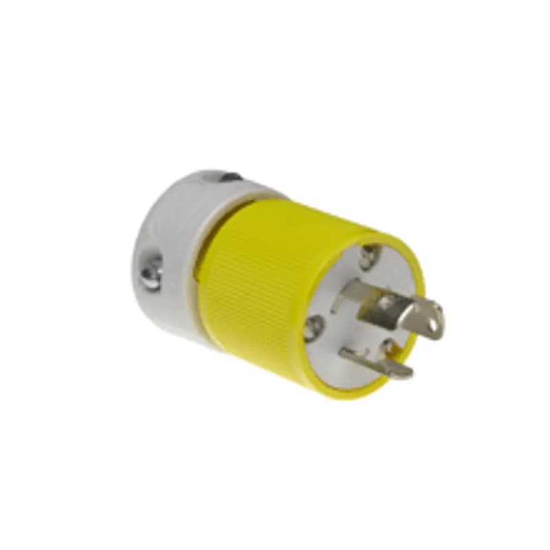 Woodhead 4720YL - Safeway® Plug, 2 Pole/3 Wire, NEMA L5-15, 125V, Yellow